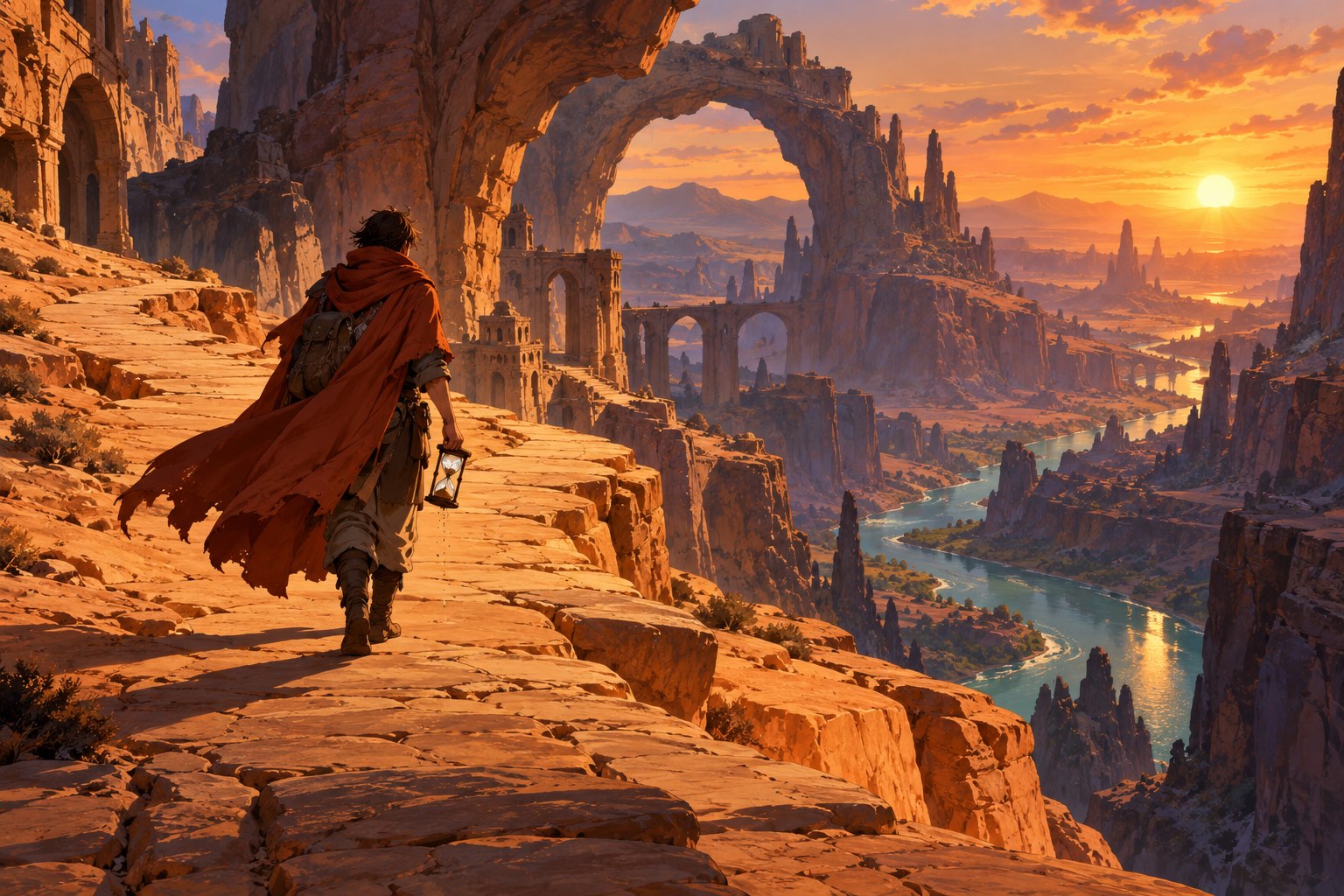The Sandglass Road — original animation concept art
